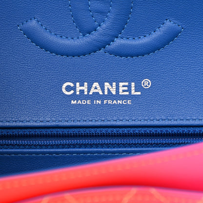 Chanel Calfskin Quilted Medium Rainbow Double Flap Multicolor 6 of 11