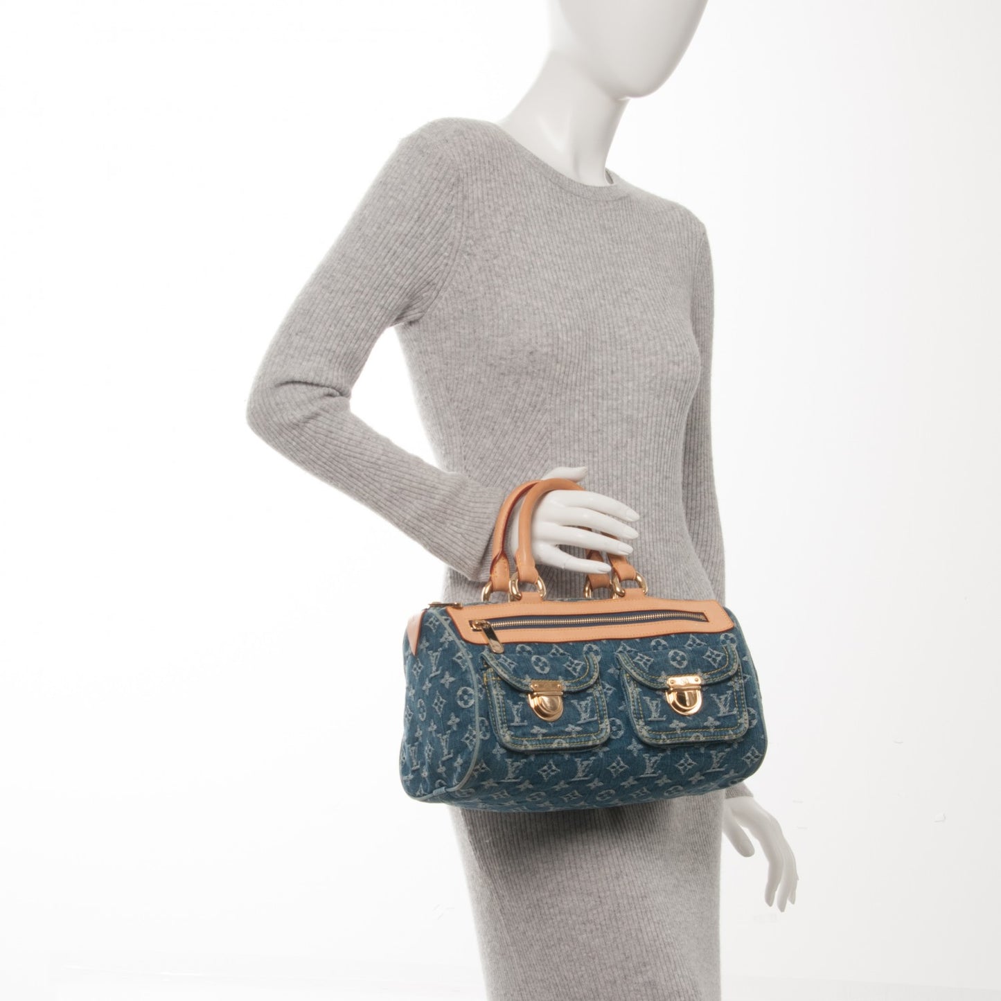 Monogram Denim Neo Speedy Blue