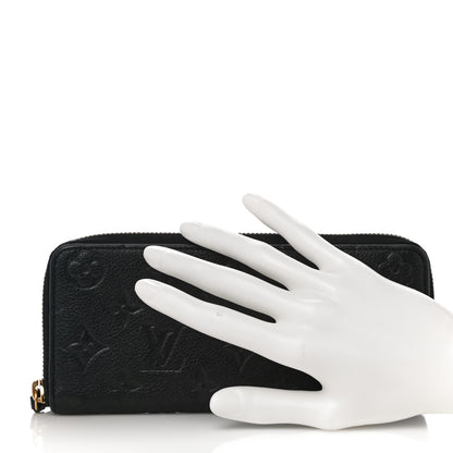 Louis Vuitton Empreinte Clemence Wallet Black 2 of 9