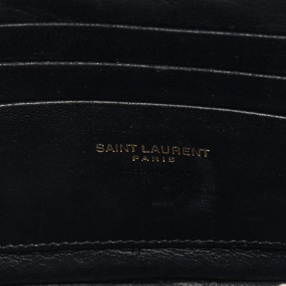 Saint Laurent Grain De Poudre Matelasse Monogram Mini Lou Camera Bag Black 6 of 9