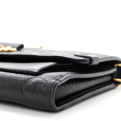 Louis Vuitton Empreinte Vavin Chain Wallet Black 10 of 11