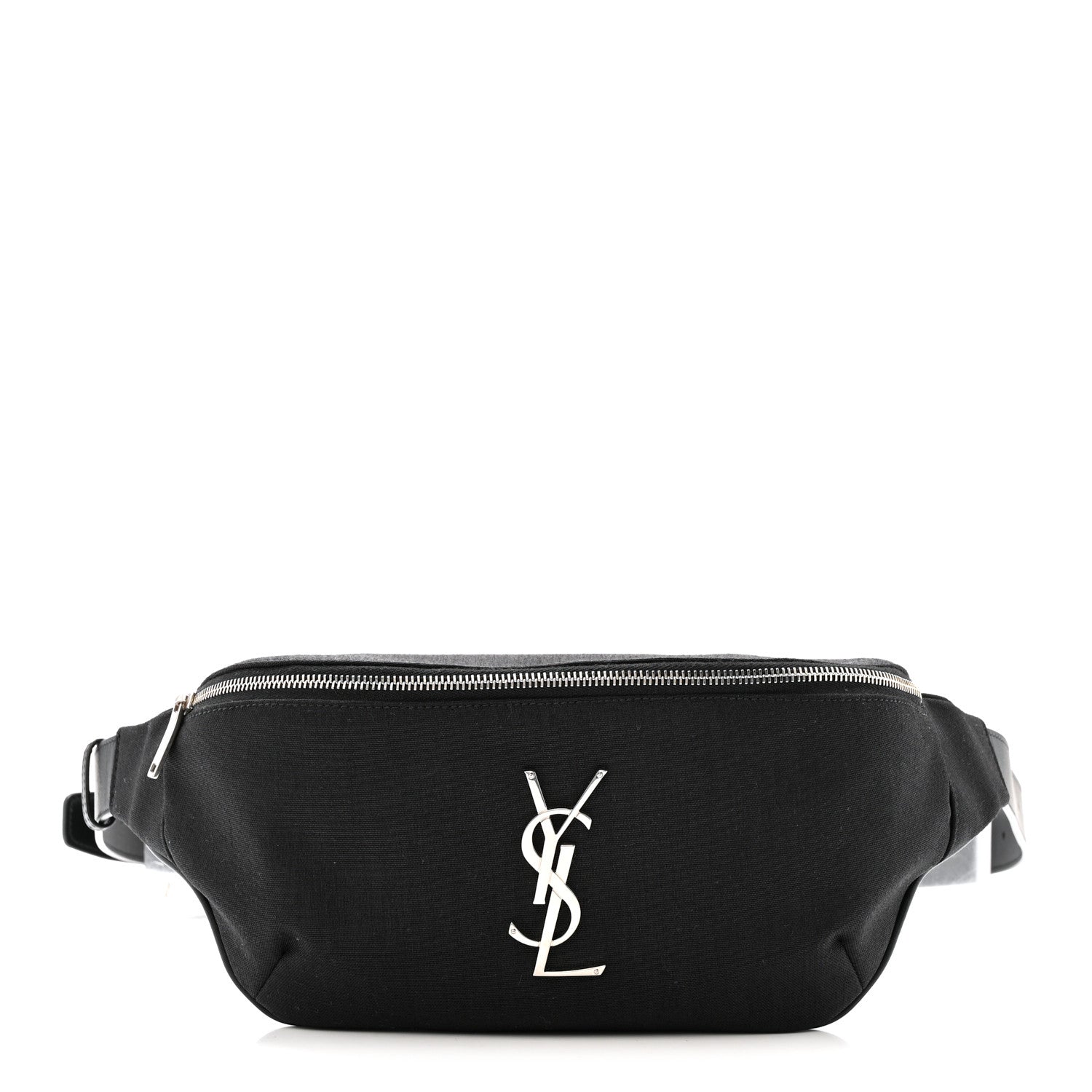 Saint Laurent Canvas Monogram Belt Bag Black 1 of 11