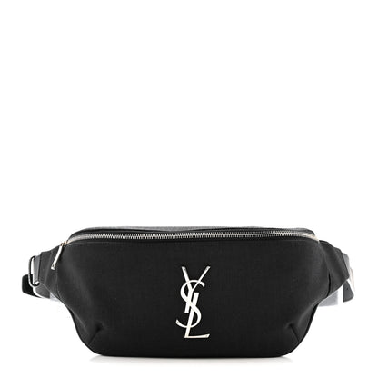 Saint Laurent Canvas Monogram Belt Bag Black 1 of 11