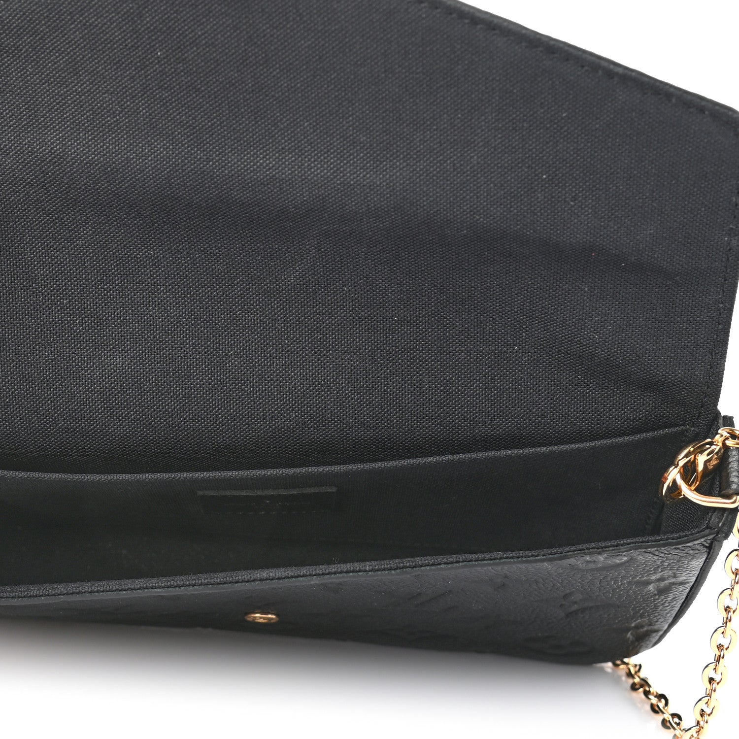 Louis Vuitton Empreinte Pochette Felicie Chain Wallet Black 6 of 8