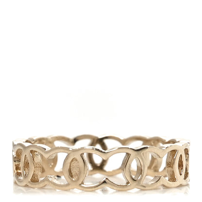 Chanel Metal CC Ring 54 7 Gold 3 of 4