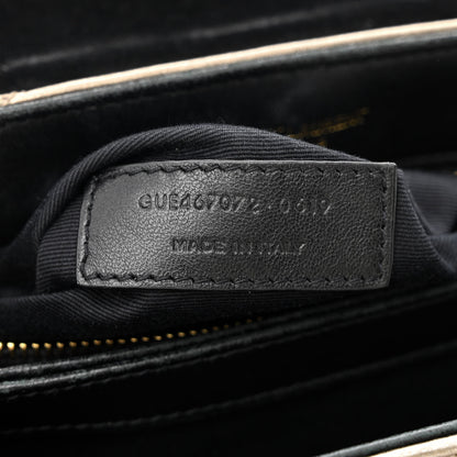 Saint Laurent Metallic Calfskin Y Quilted Monogram Toy Loulou Crossbody Bag Piombo 6 of 13
