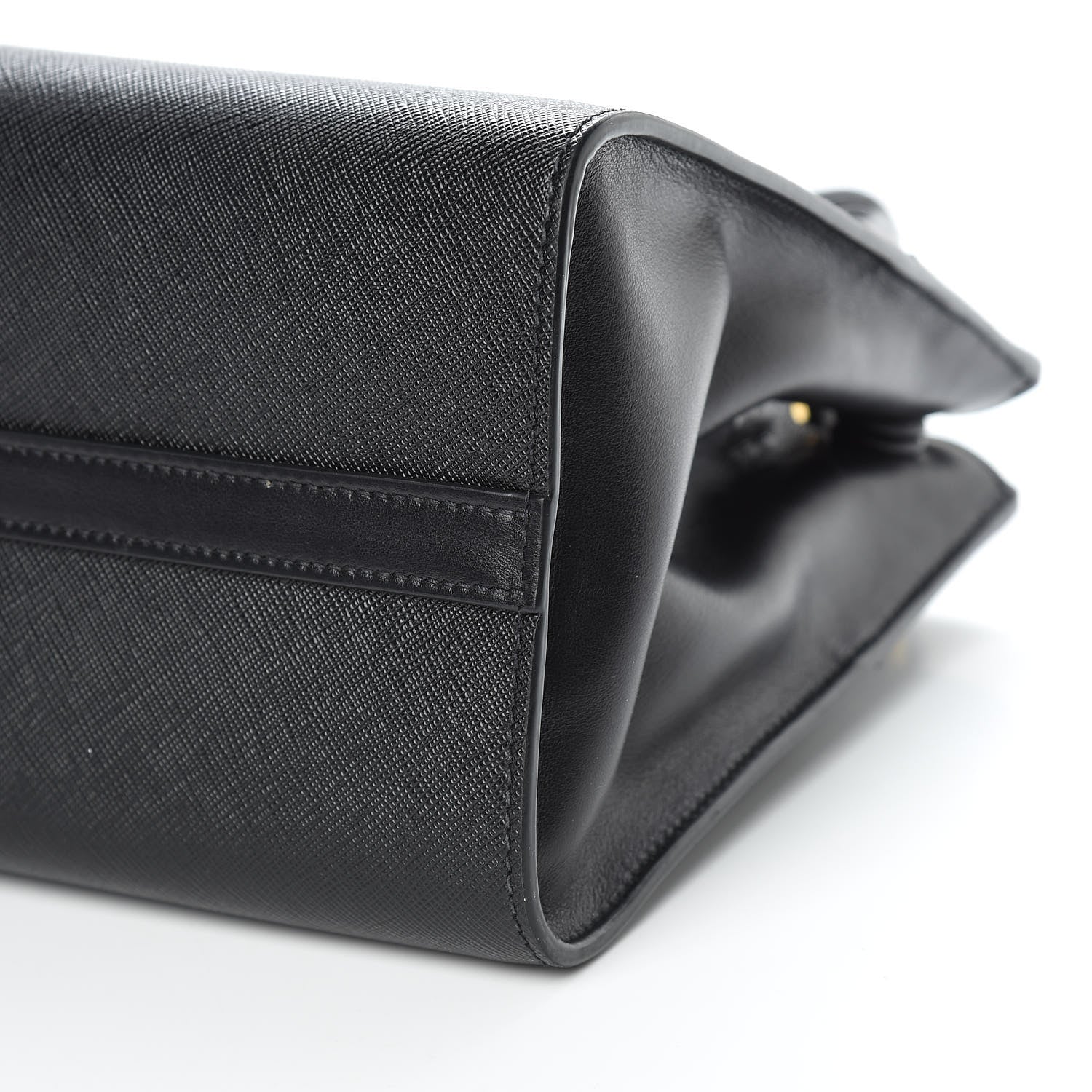 Prada Saffiano City Calfskin Small Esplanade Tote Black 8 of 8