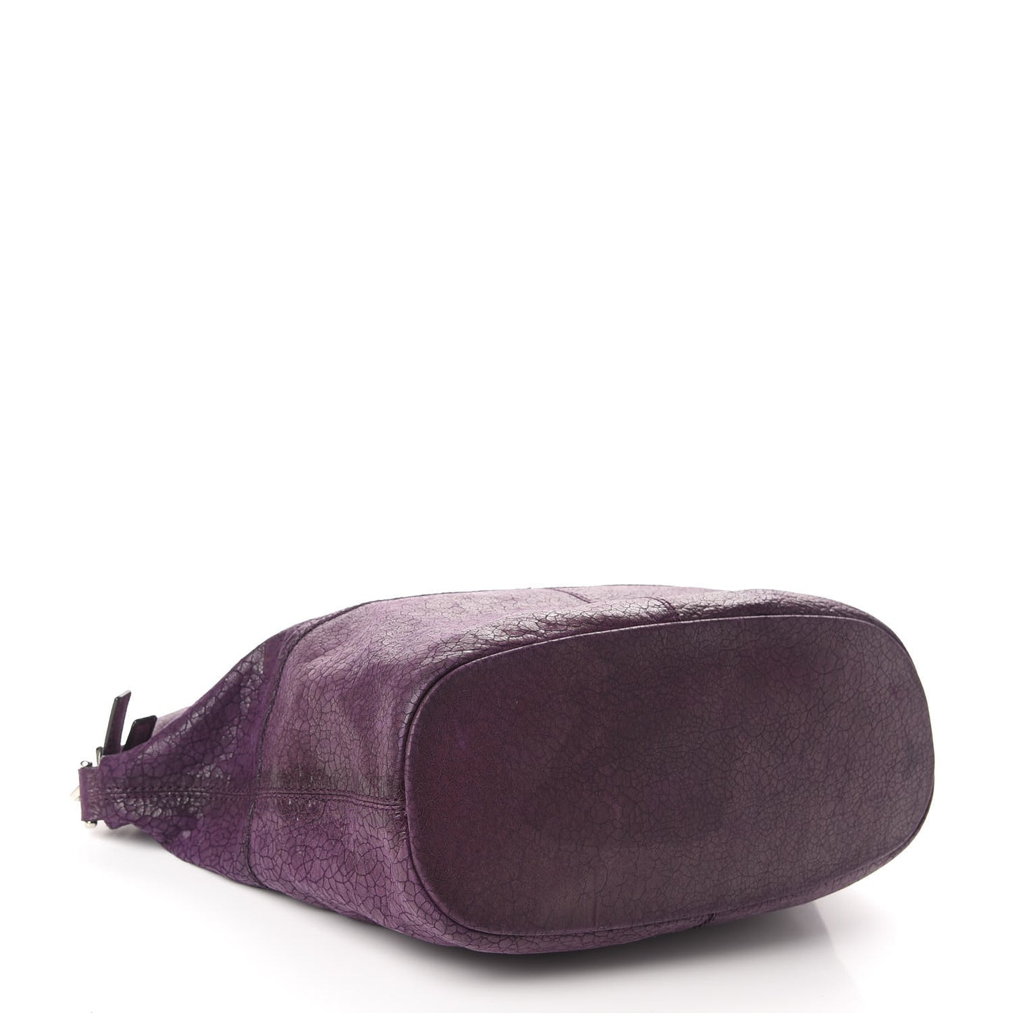 Crackled Calfskin Medium Nightingale Aubergine