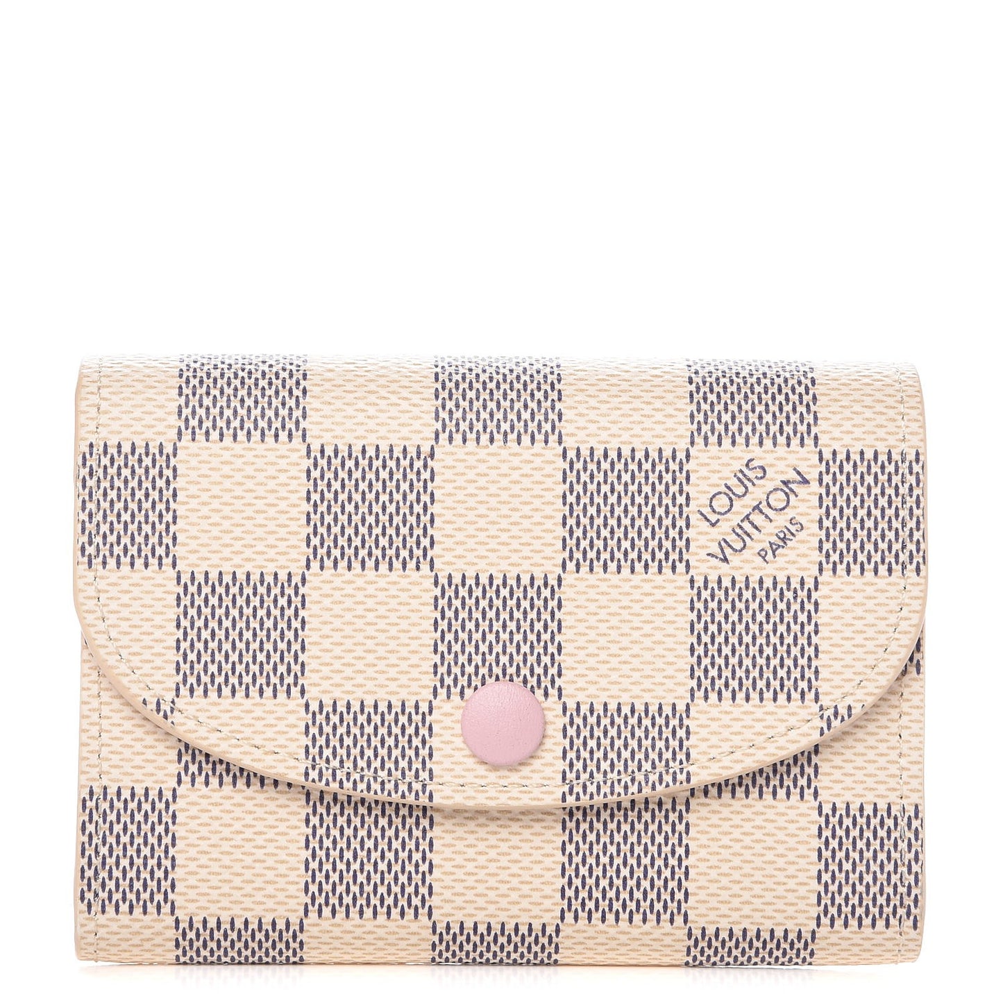 Damier Azur Rosalie Coin Purse Rose Ballerine