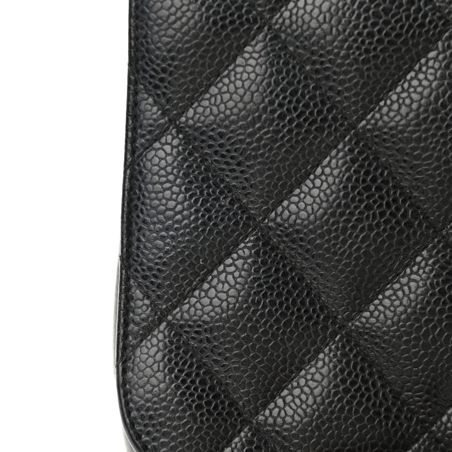 Caviar Quilted Jumbo Single Flap Black