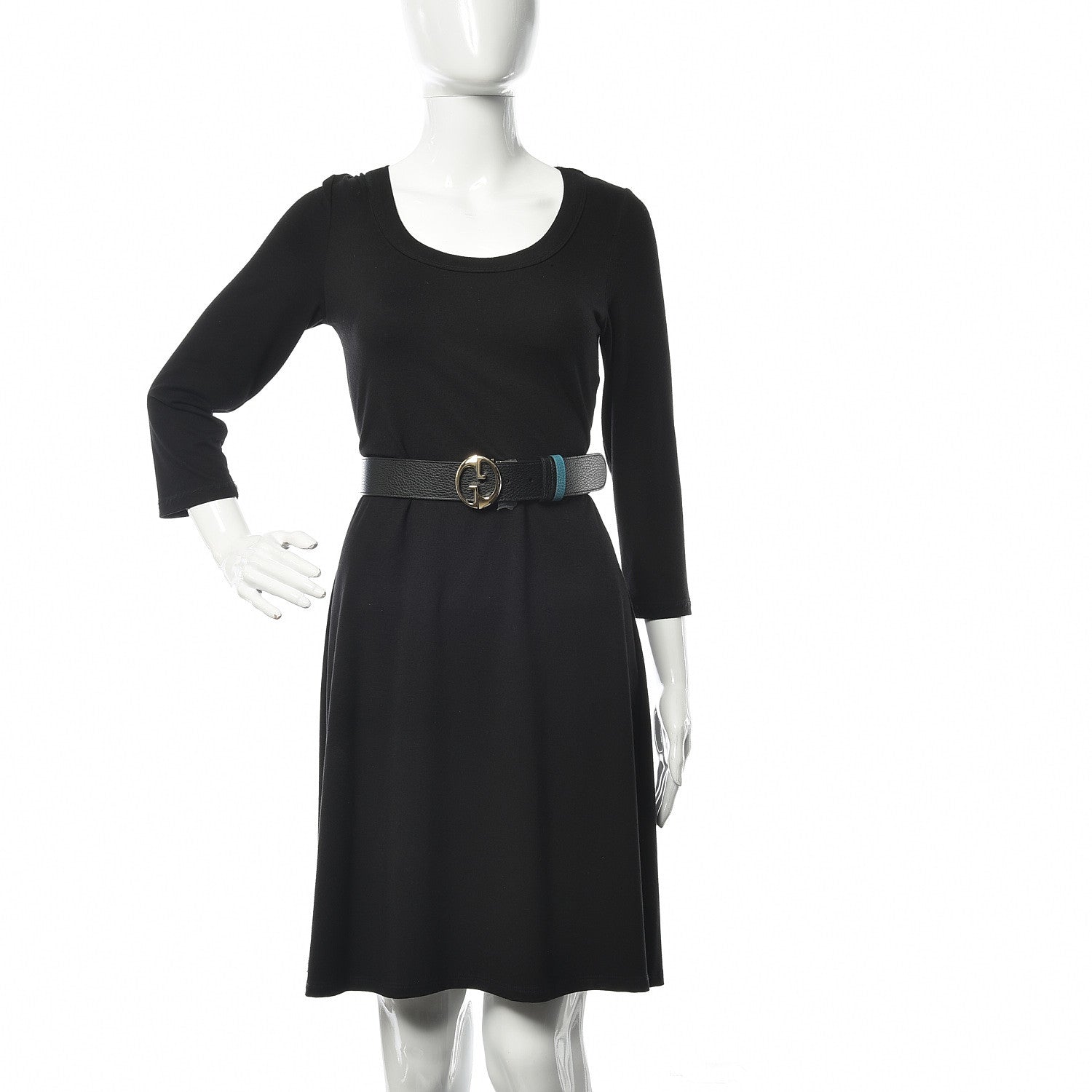 Gucci Dollar Calfskin 1973 Reversible Belt 95 38 Black Deep Cobalt 2 of 6