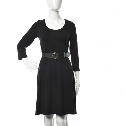 Gucci Dollar Calfskin 1973 Reversible Belt 95 38 Black Deep Cobalt 2 of 6