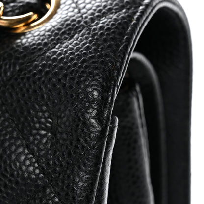 Chanel Caviar Quilted Jumbo Double Flap Black 11 of 11