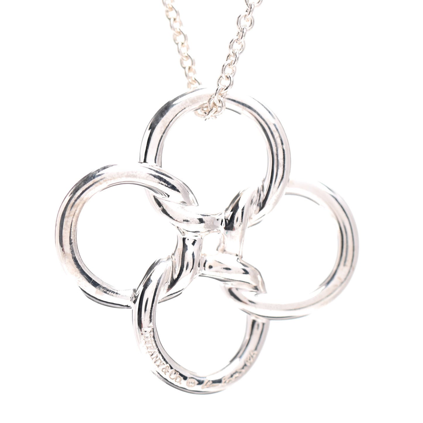 Sterling Silver Elsa Peretti Quadrifoglio Pendant Necklace
