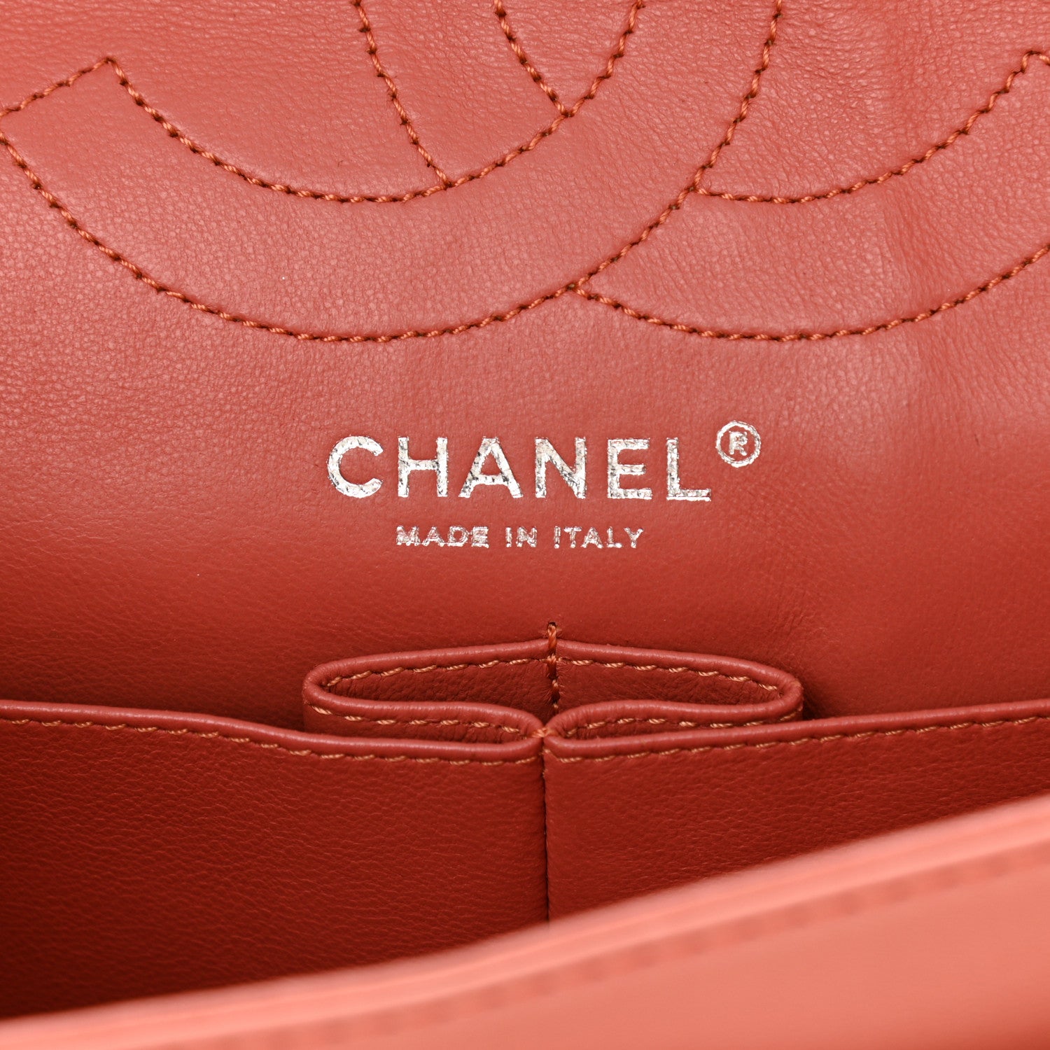 Chanel Lambskin Quilted 2.55 Reissue 226 Flap Orange 6 of 12