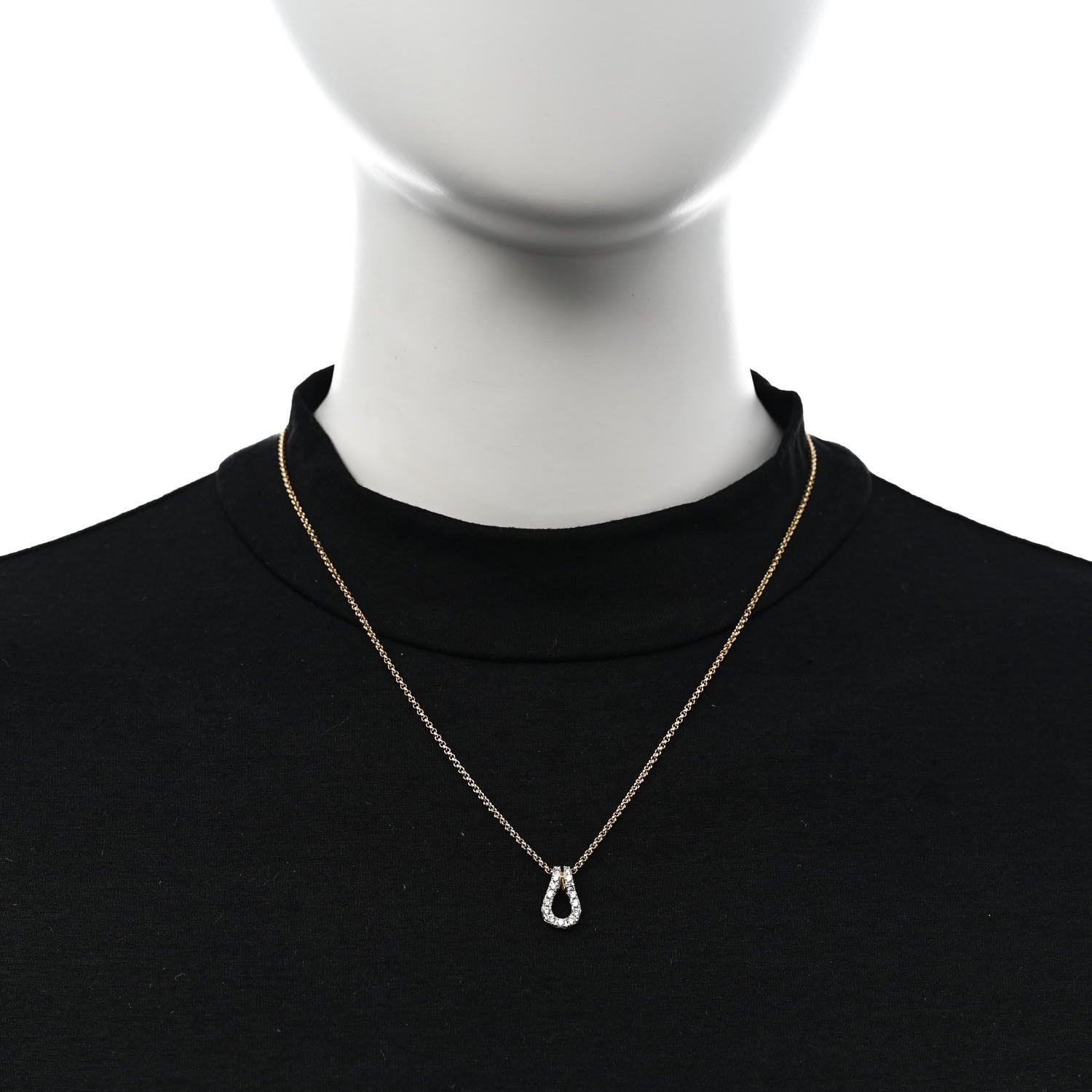 John Hardy 18K Yellow Gold Diamond Surf Link Pendant Necklace 2 of 5