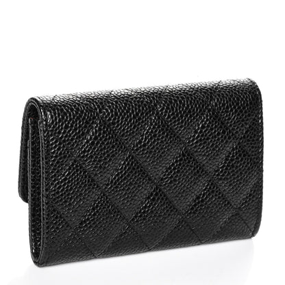Chanel Caviar Quilted Flap Card Holder Black 3 of 8