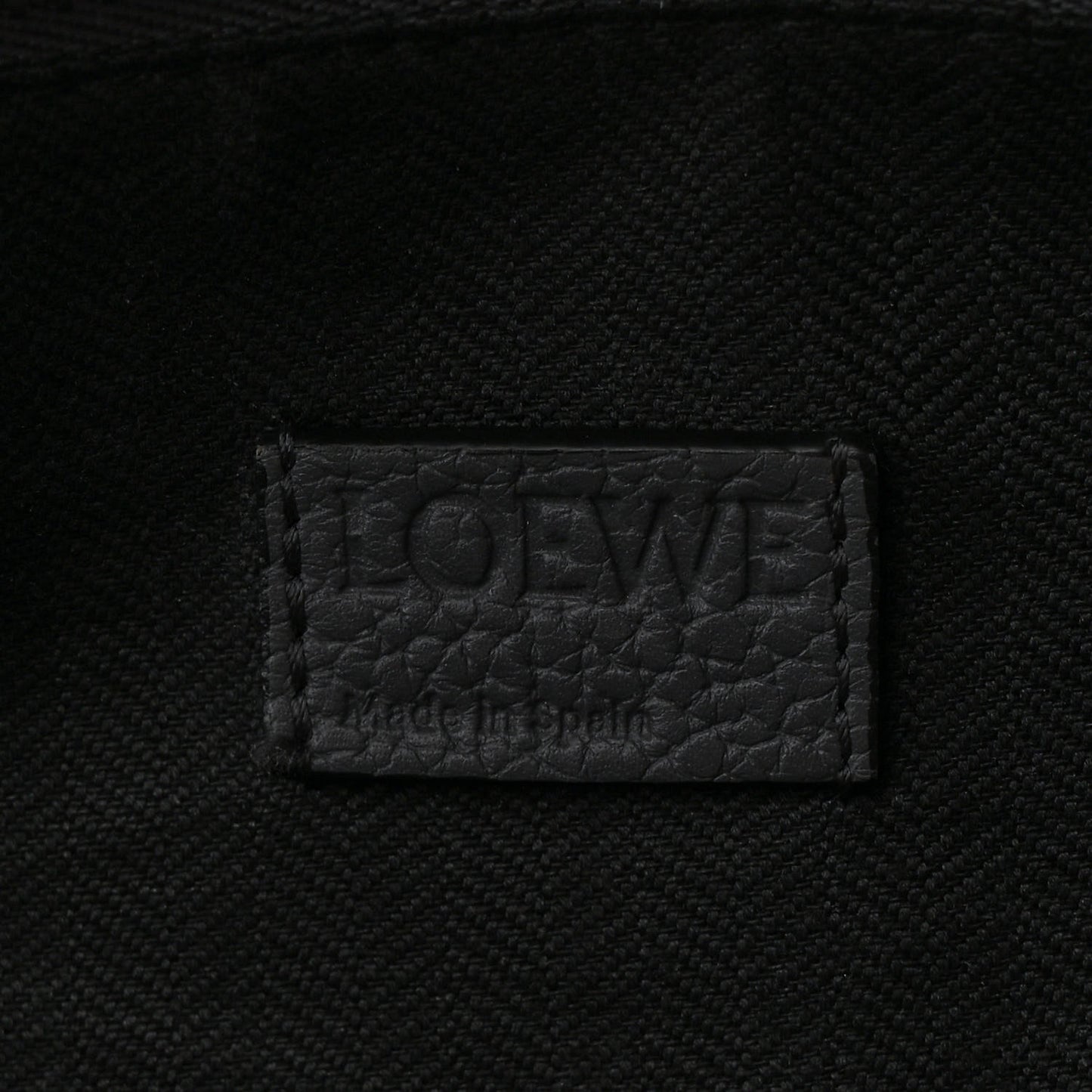 Calfskin Large Puzzle Edge Bag Dark Grey