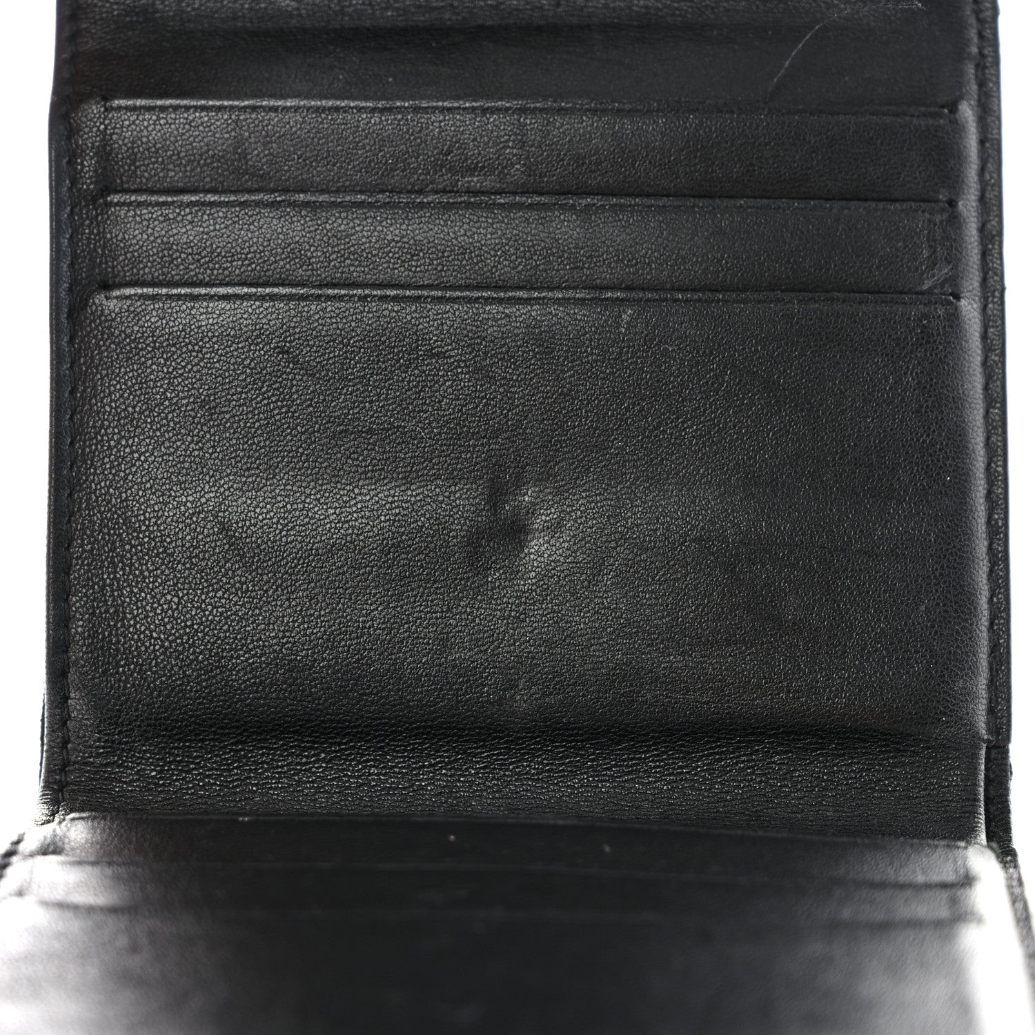 Chanel Lambskin Quilted Double Sided Wallet Black 12 of 16