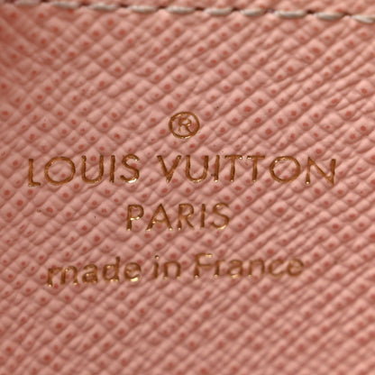 Louis Vuitton Damier Ebene Zippy Coin Purse Rose Ballerine 6 of 10