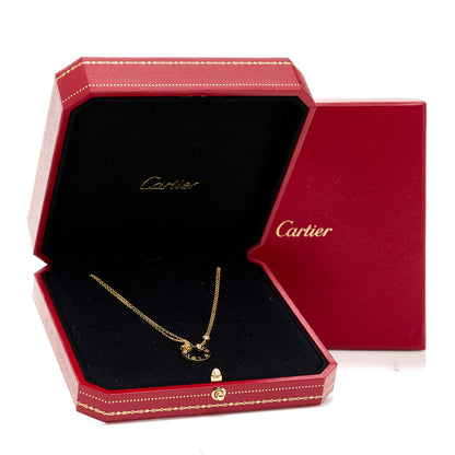 Cartier 18K Yellow Gold 2 Diamond LOVE Necklace 6 of 6