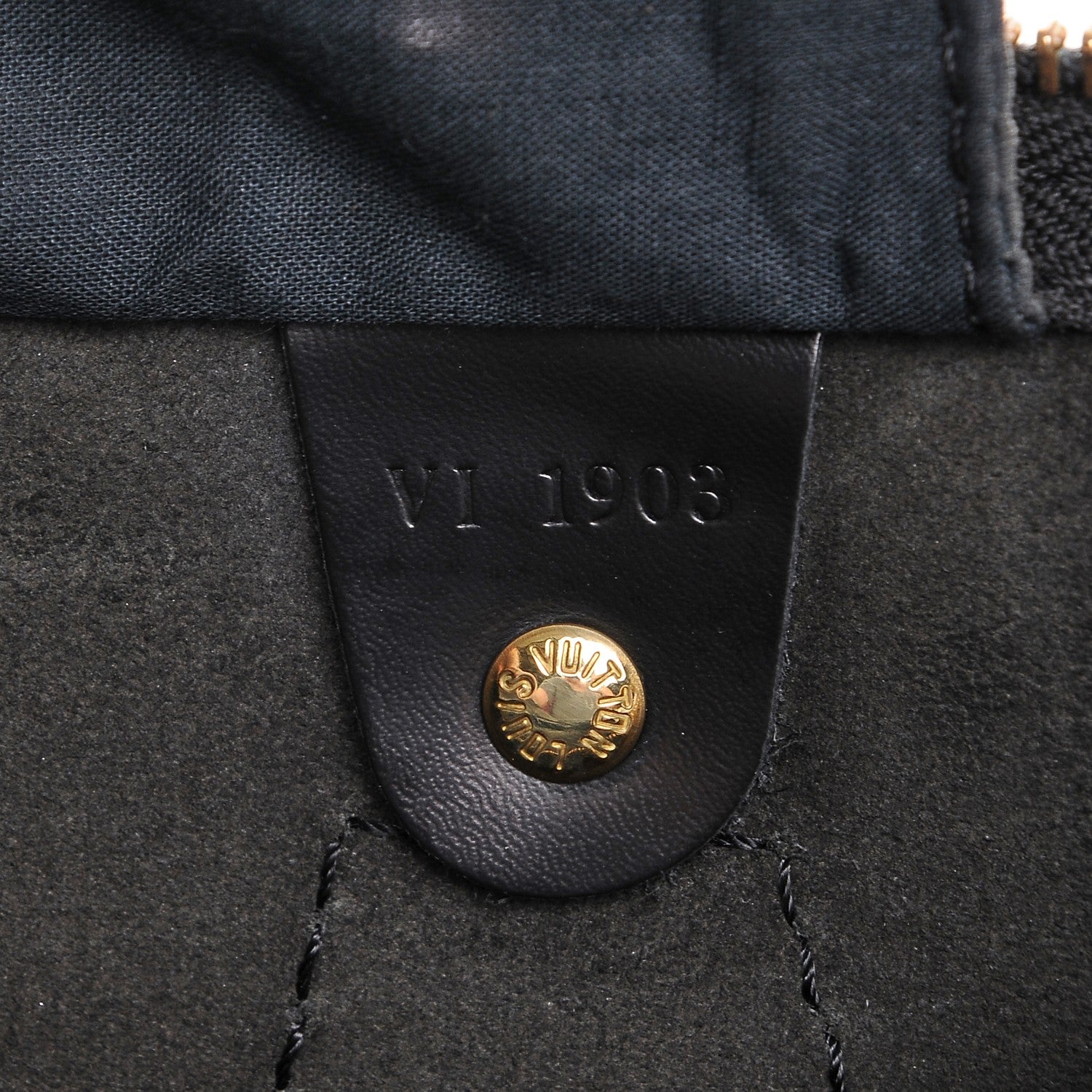 Louis Vuitton Epi Speedy 30 Black 7 of 8