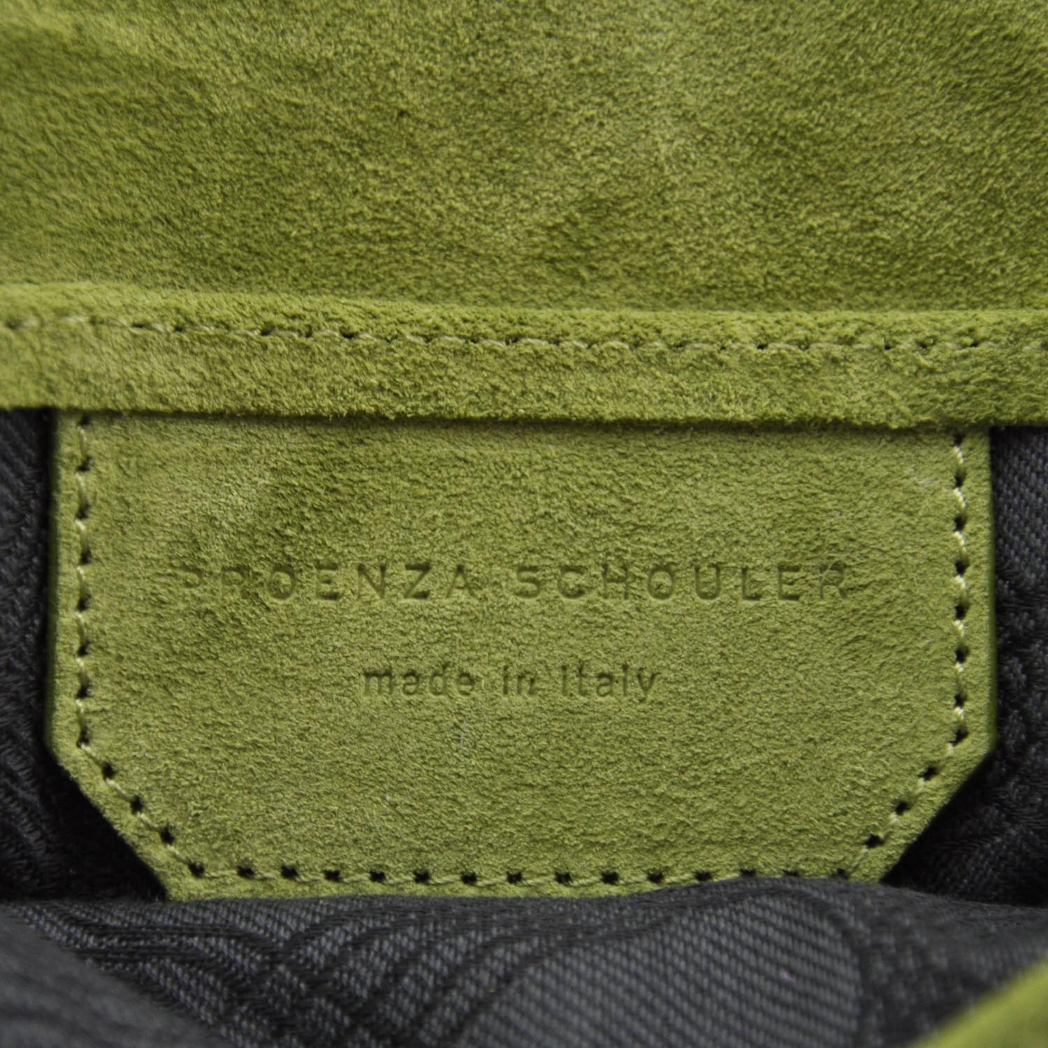 Proenza Schouler Suede PS1 Wallet Apple Green 5 of 5