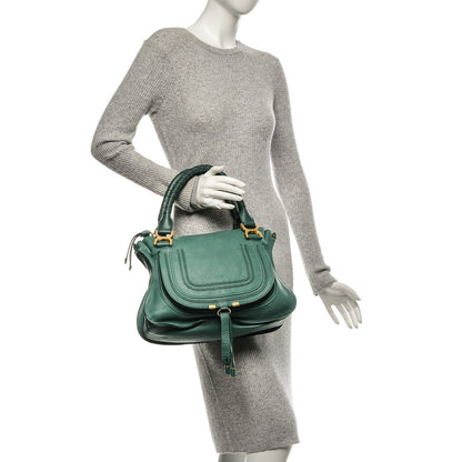 Chloe Calfskin Medium Marcie Satchel Emerald 2 of 8