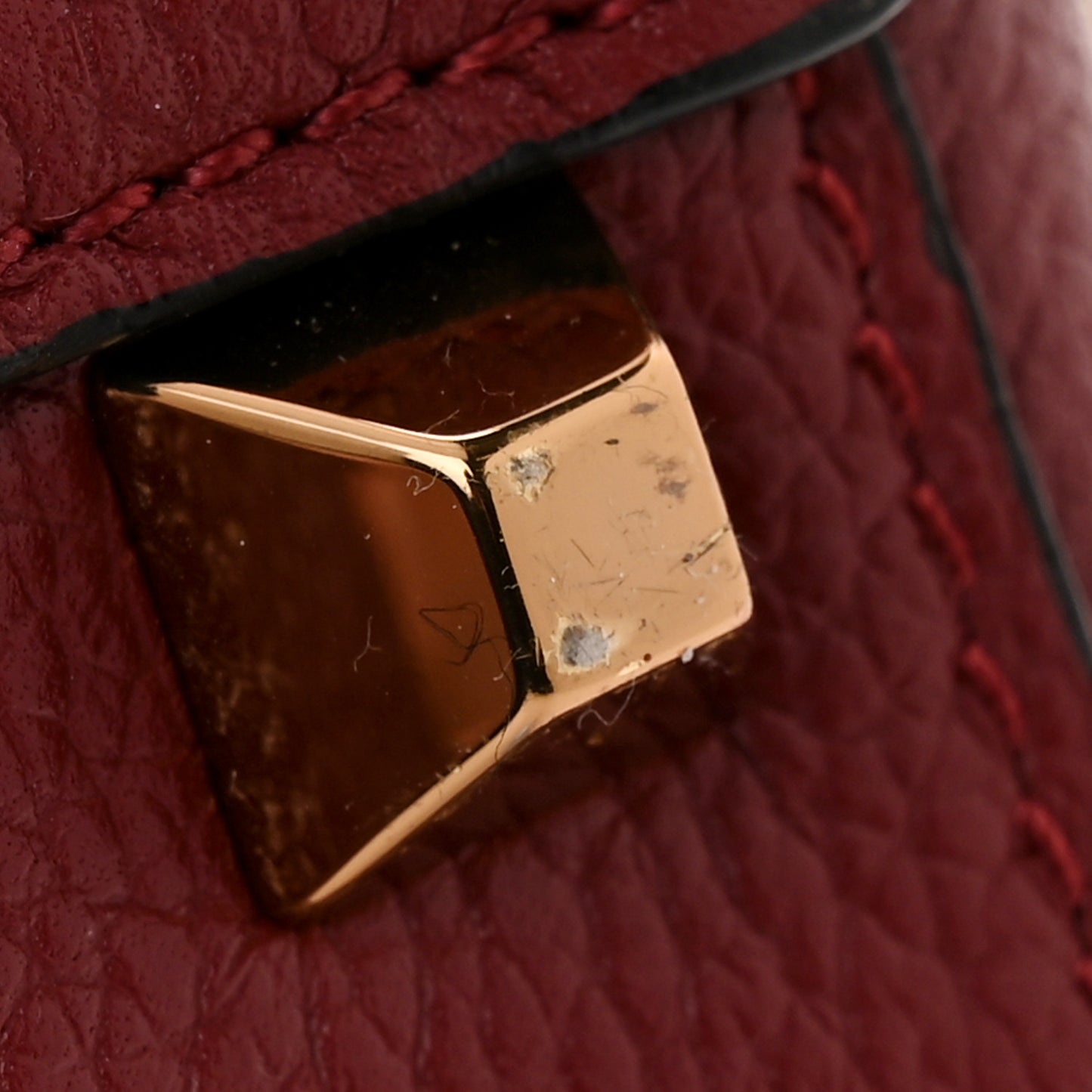 Grained Calfskin Medium Milla Convertible Backpack Scooter Red