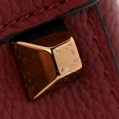 MCM Grained Calfskin Medium Milla Convertible Backpack Scooter Red 12 of 13