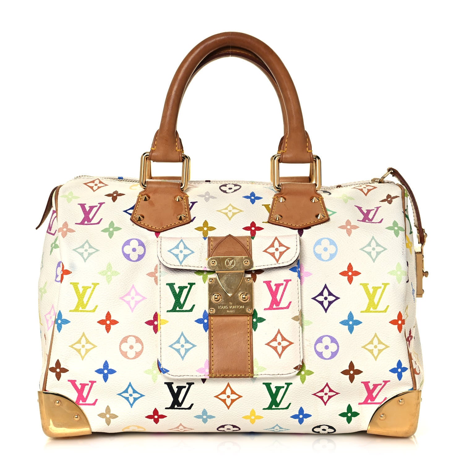 Louis Vuitton Monogram Multicolor Speedy 30 White 1 of 16