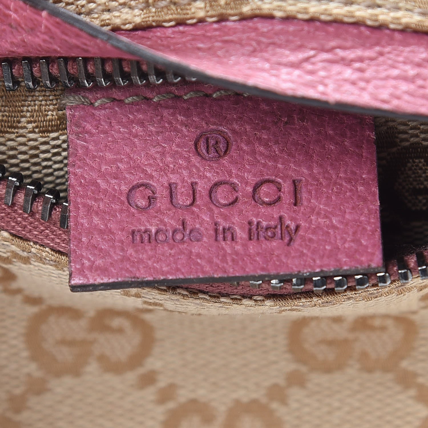 Gucci GG Monogram Web Double Pocket Belt Bag Pink 7 of 8