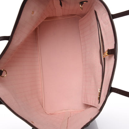 Louis Vuitton Damier Ebene Neo Neverfull MM Rose Ballerine 7 of 19