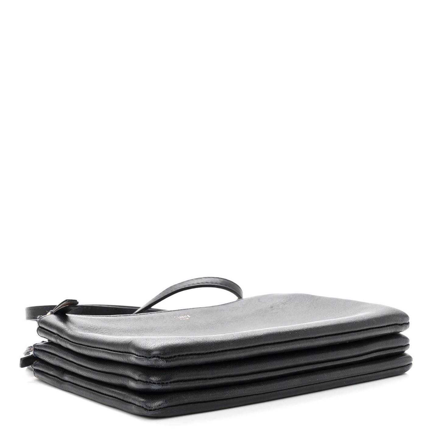 Lambskin Small Trio Crossbody Bag Black