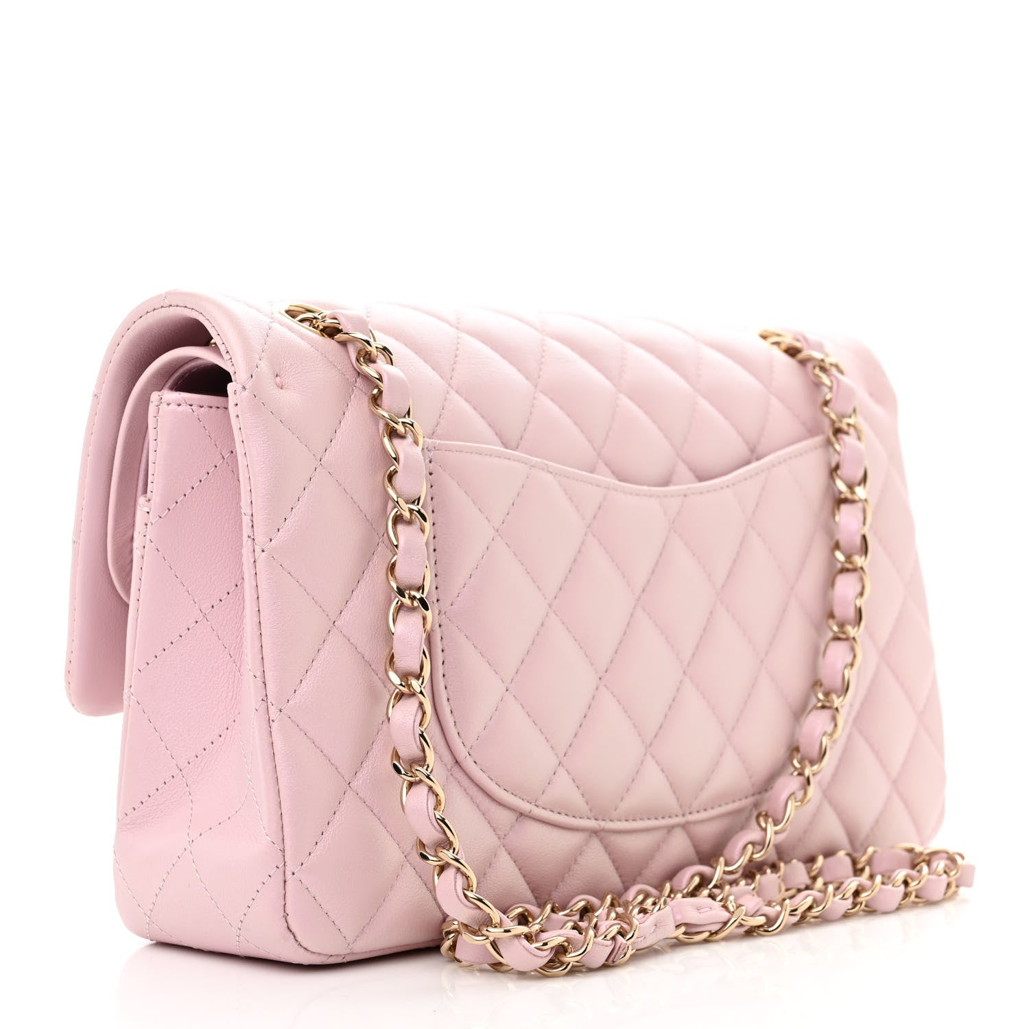 Chanel Iridescent Calfskin Quilted Medium Double Flap Pink 3 of 11