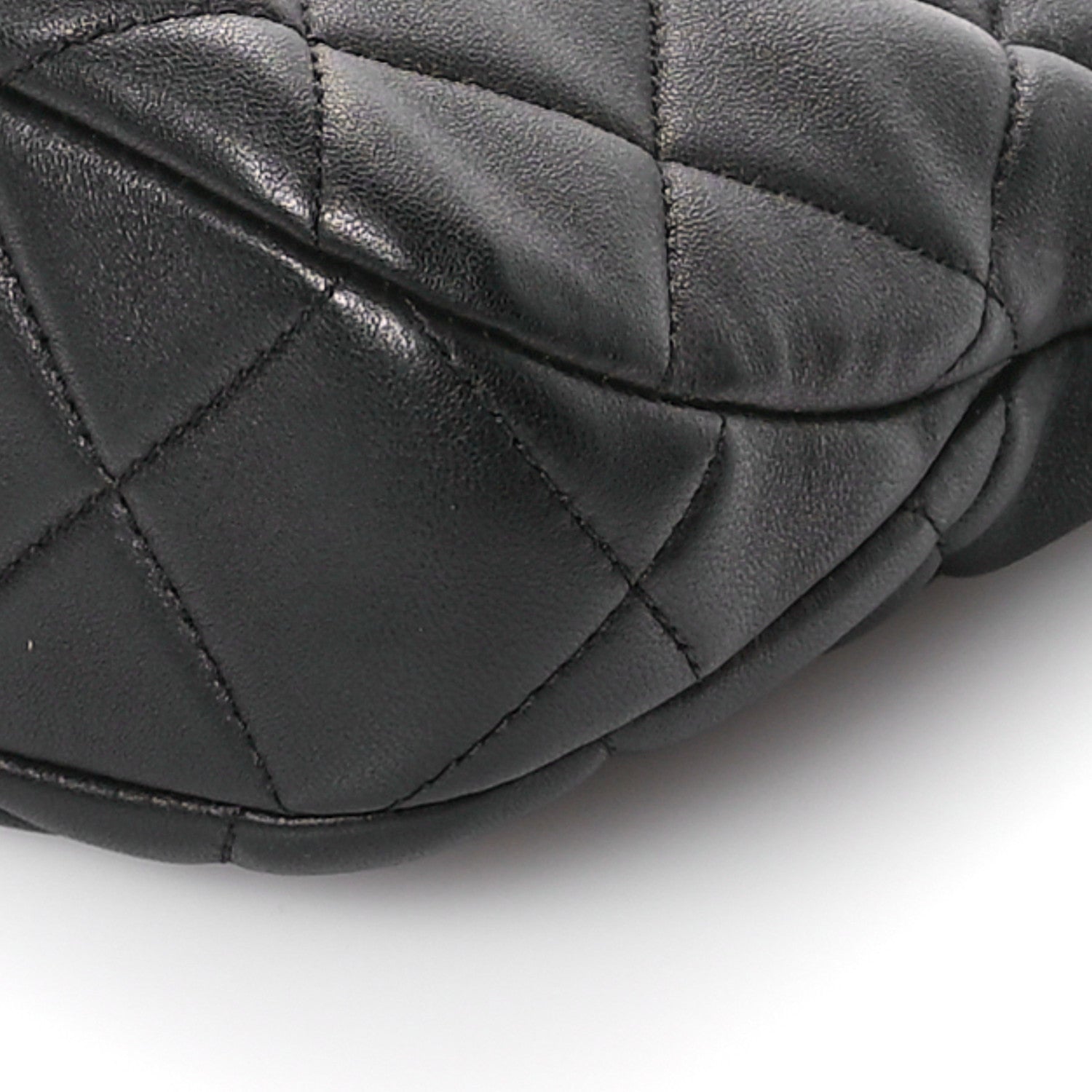 Chanel Lambskin Quilted CC Chain Hobo Black 10 of 10