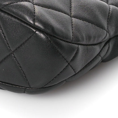Chanel Lambskin Quilted CC Chain Hobo Black 10 of 10
