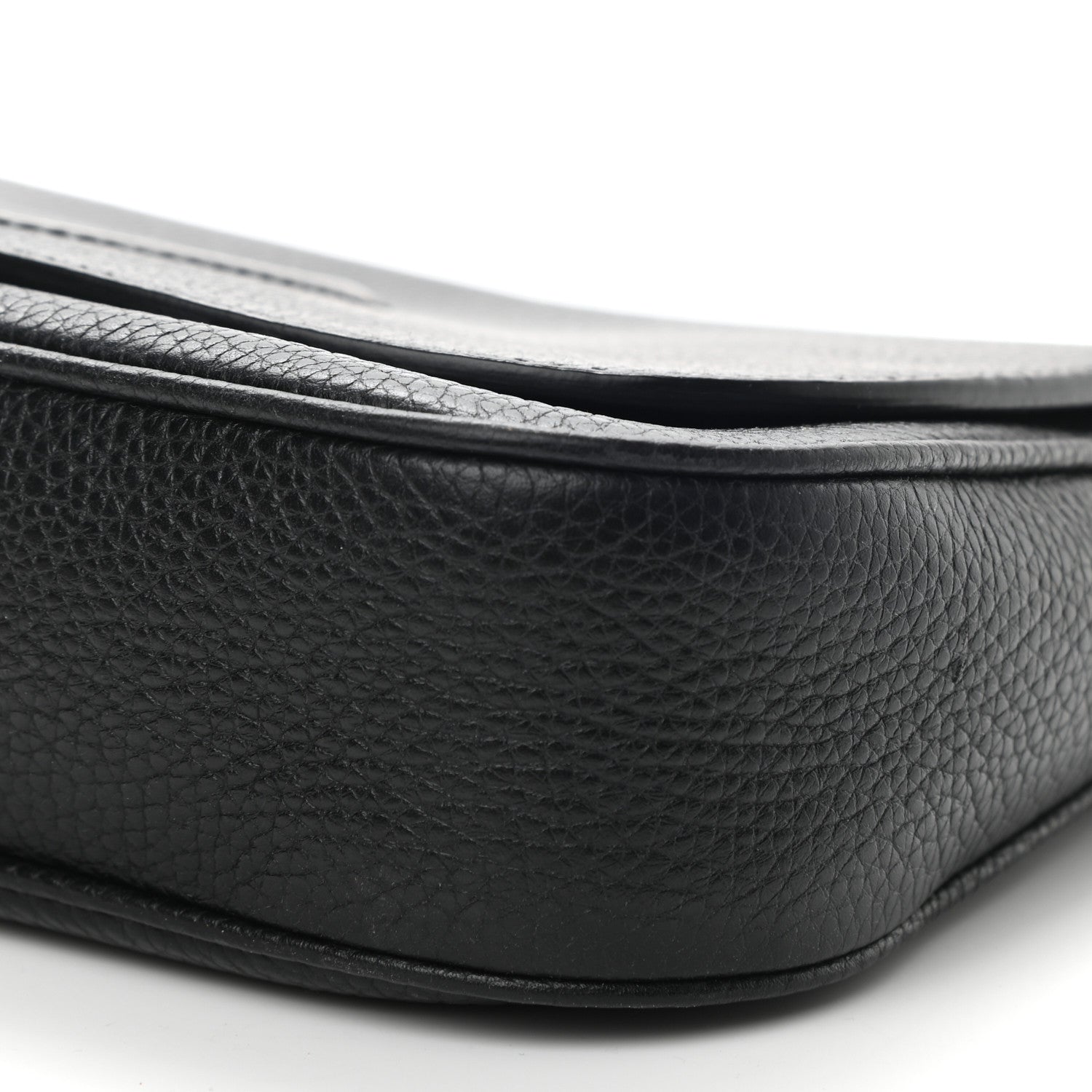 Gucci Pebbled Calfskin Medium Soho Flap Crossbody Black 10 of 10