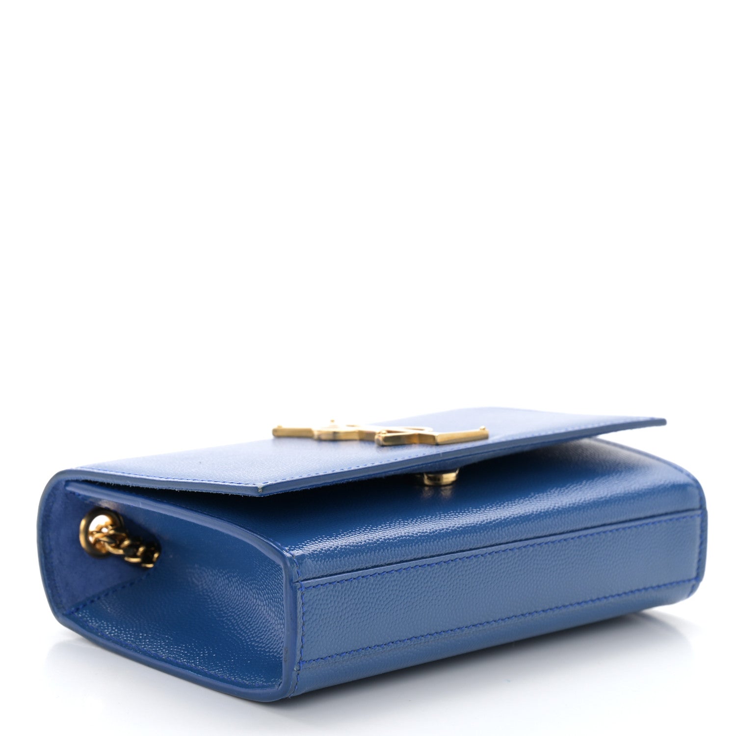 Saint Laurent Grain De Poudre Small Classic Monogram Kate Satchel Royal Blue 4 of 10