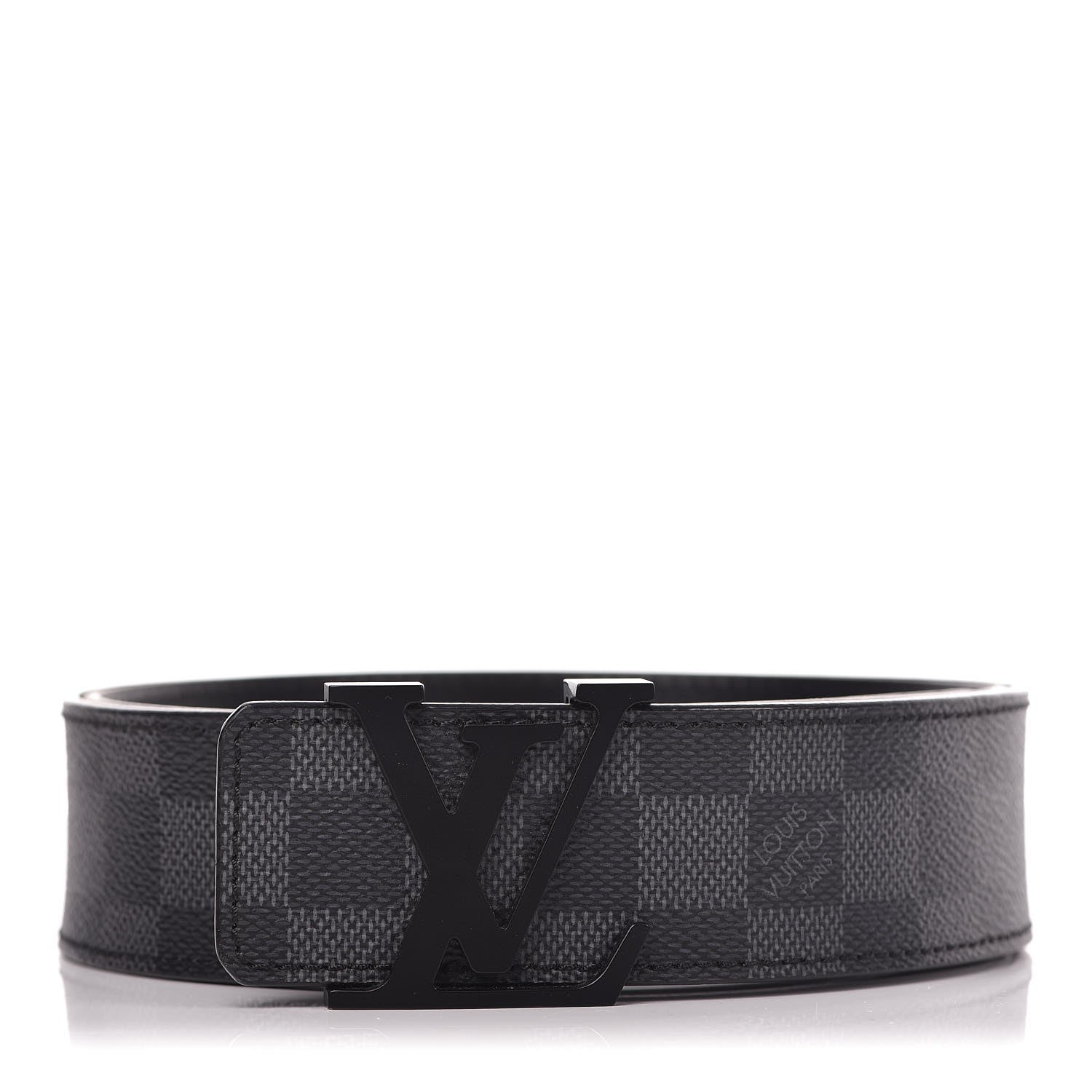 Louis Vuitton Damier Graphite 40mm LV Initiales Belt 90 36 1 of 7
