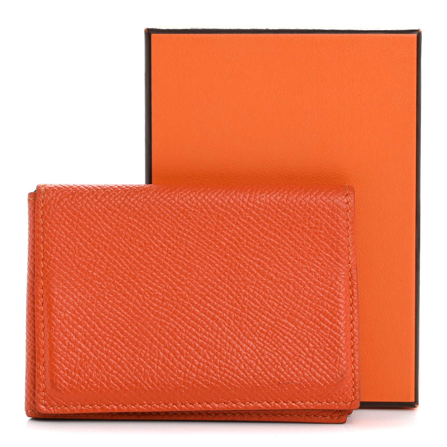 Epsom Guernesey Card Case Orange