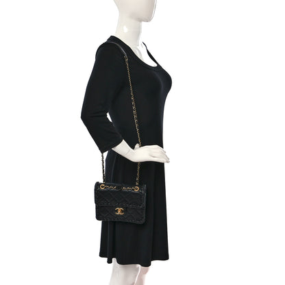 Chanel Calfskin Braided Mini My Own Frame Flap Black 2 of 9