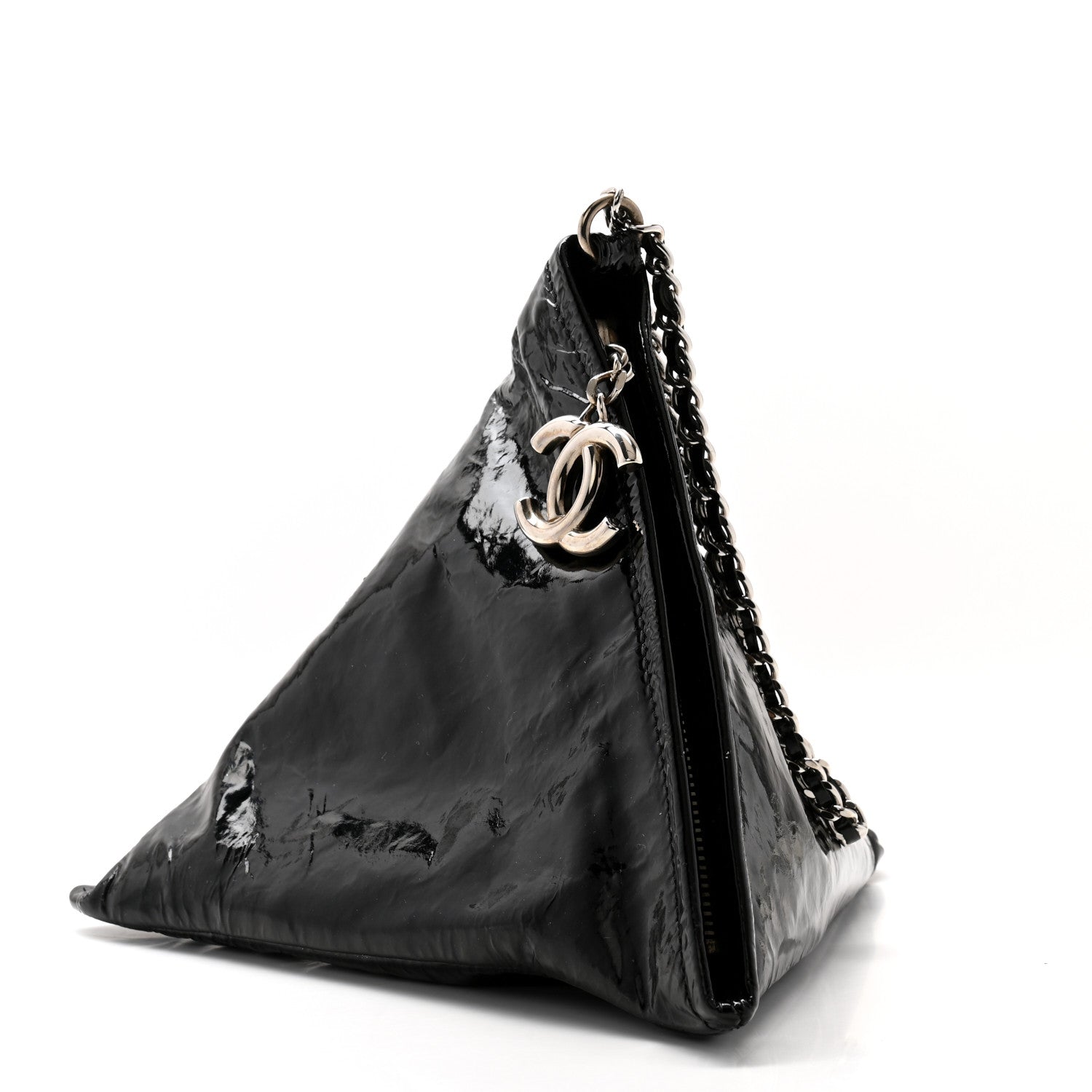 Chanel Patent Small Bonbons Wristlet Black 3 of 7