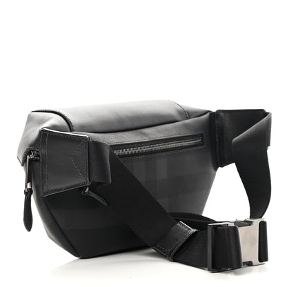 Burberry Charcoal Check Calfskin Sonny Bum Bag Charcoal 3 of 11
