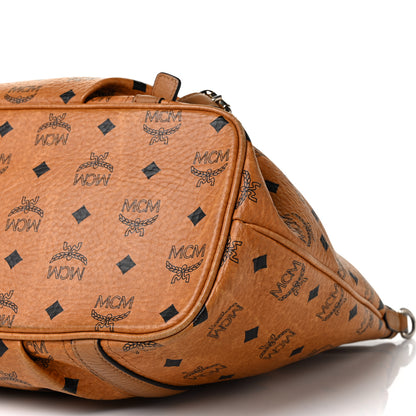 MCM Visetos Medium Essentials Shopper Tote Cognac 8 of 10