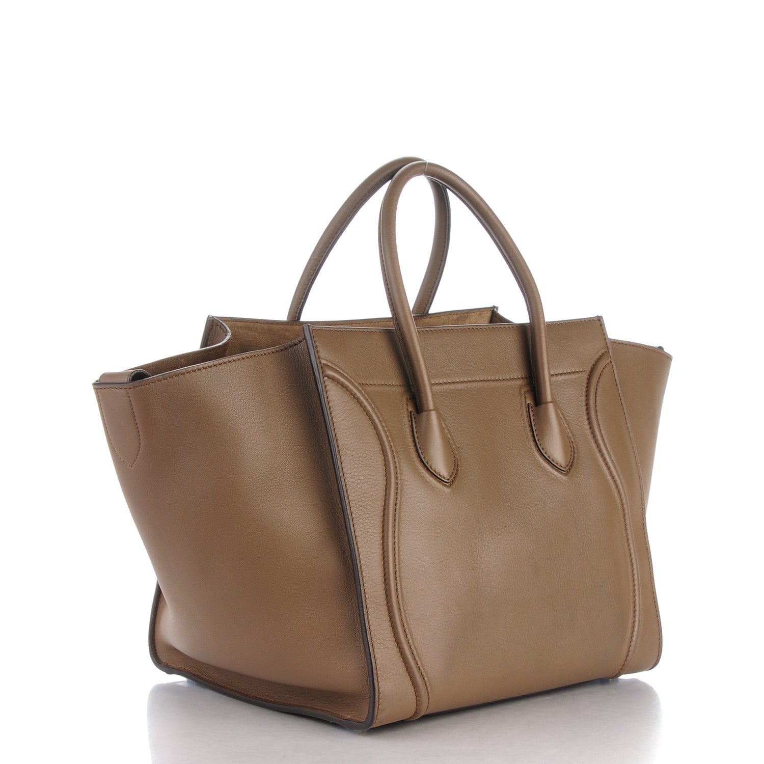 Celine Supple Calfskin Medium Phantom Luggage Khaki 3 of 8