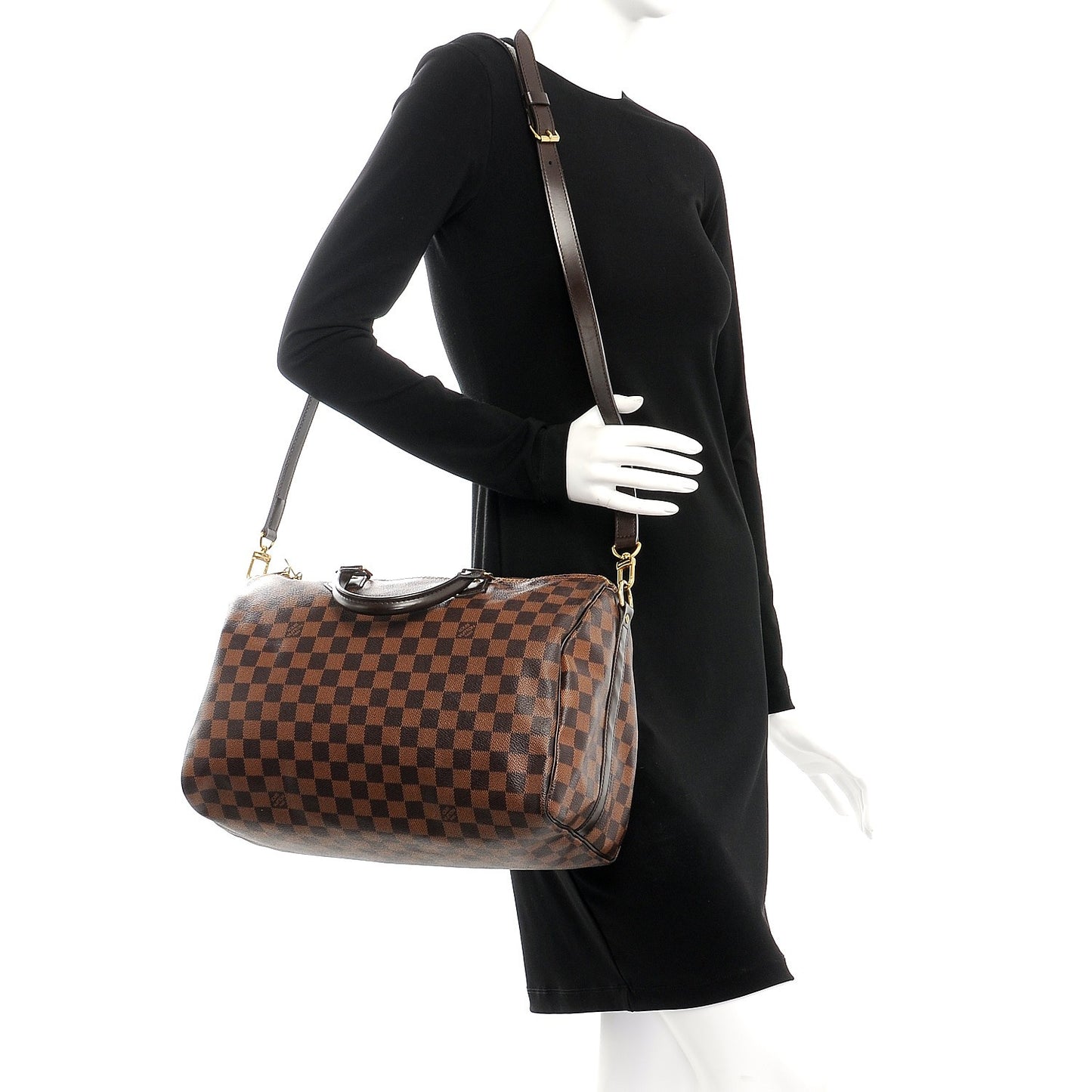 Damier Ebene Speedy Bandouliere 35
