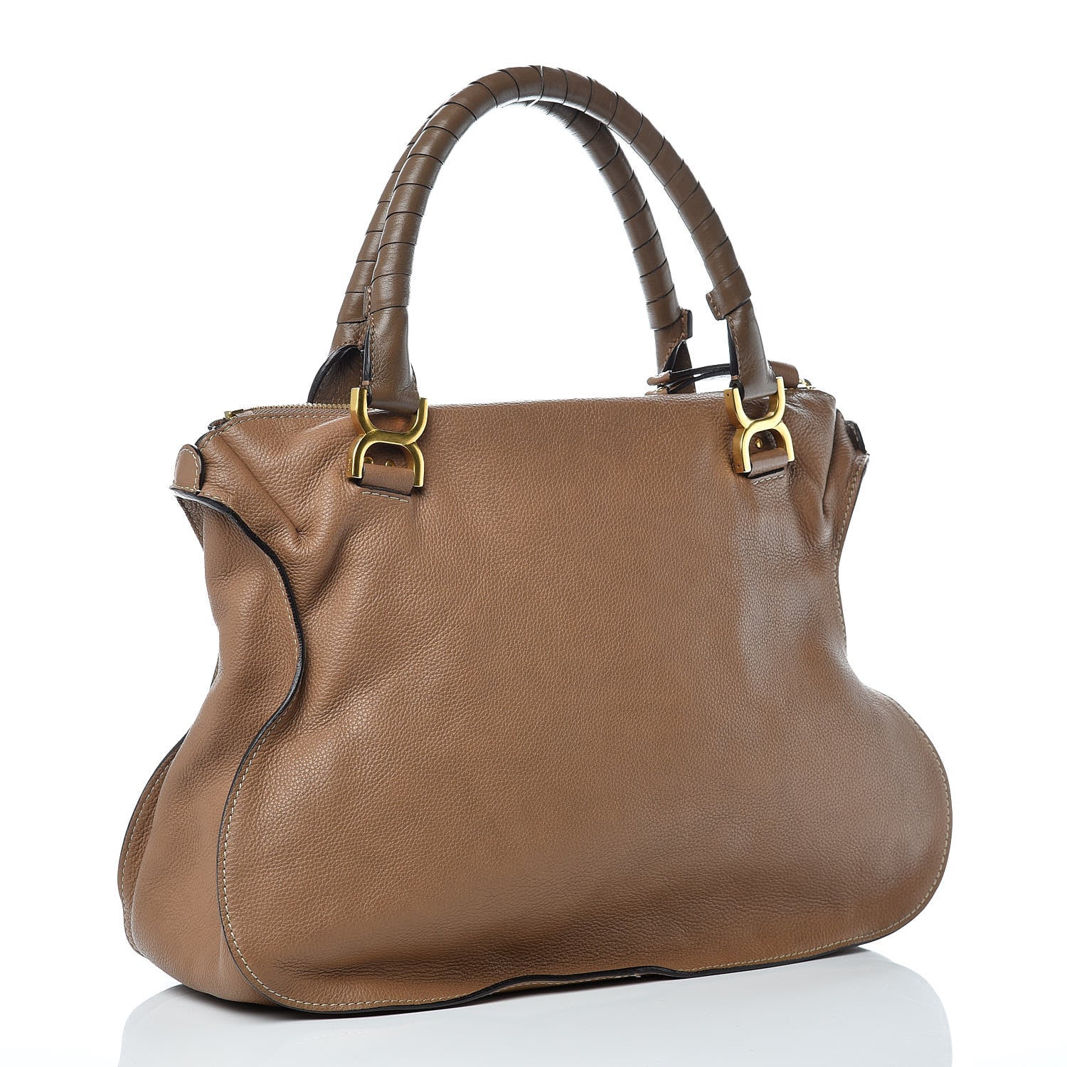 Chloe Calfskin Large Marcie Satchel Nut 3 of 10