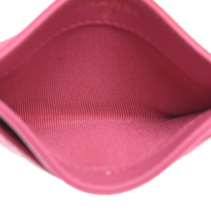 Chanel Caviar Quilted Card Holder Pink 4 of 6