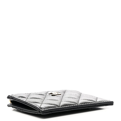 Chanel Caviar Quilted CC Zip Card Holder Black 4 of 8